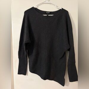 Express Women's Ribbed Black Sweater